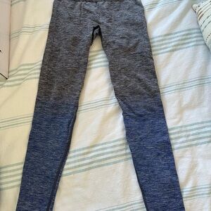 Lululemon Blue Ombre Leggings with Stretchy Fit